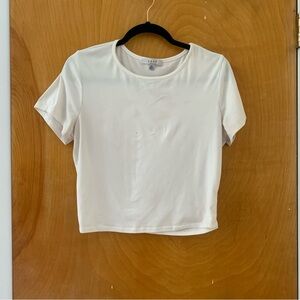 White crop tee